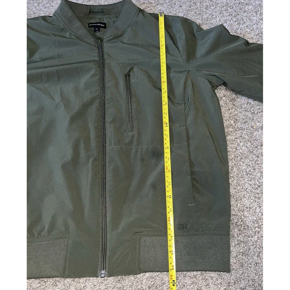 Banana Republic OLive Green Bomber Jacket Medium Item # 1687120